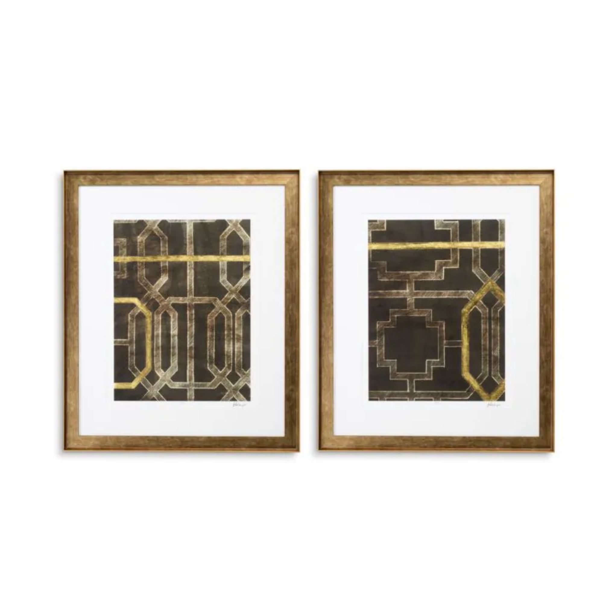 Print Trellis Pattern by Ethan Harper II set of 2
